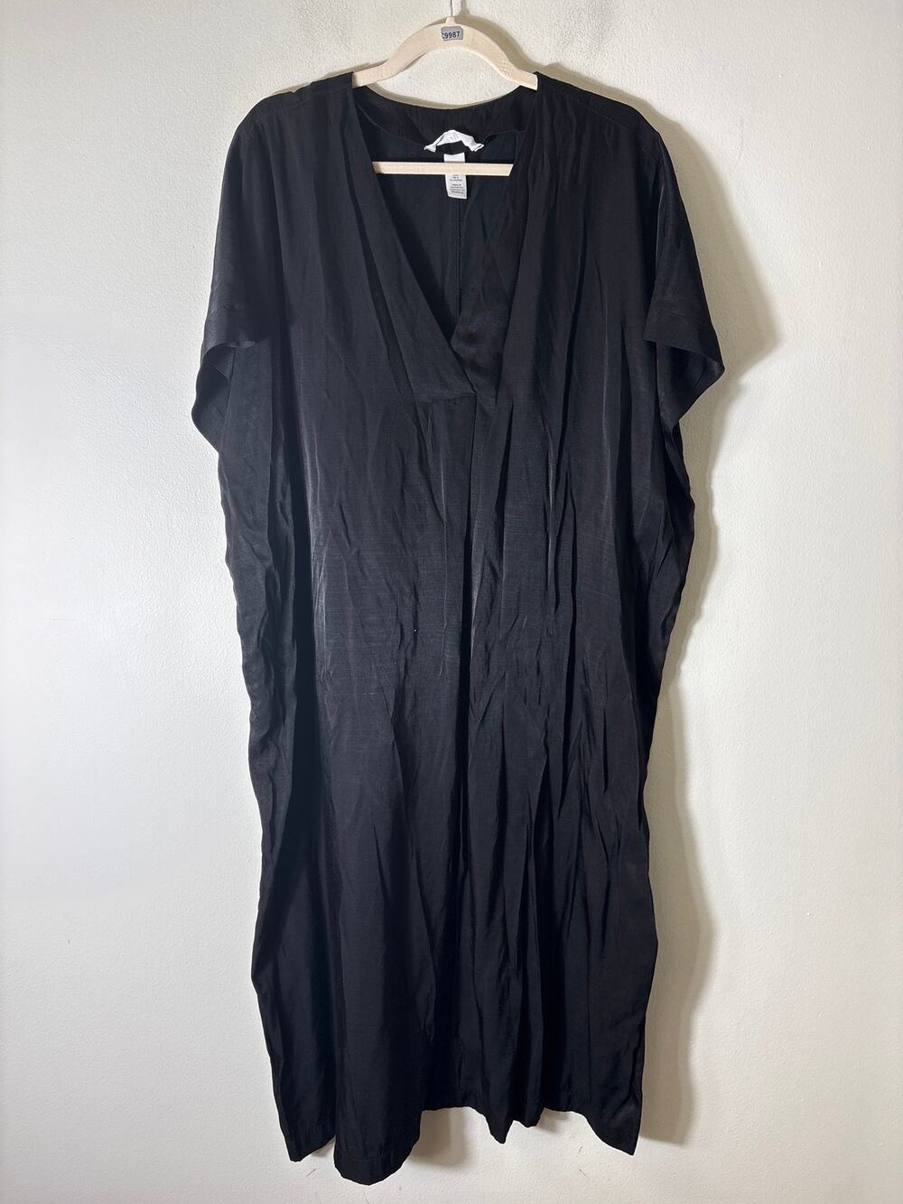 H&M Black Caftan Sz L